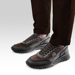 Artioli Charlie Men's Shoes Suede / Calf-Skin Leather / Deer-Skin Sneaker (ART1194)-AmbrogioShoes