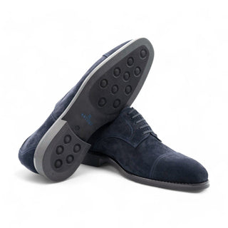 Artioli Christian Men's Luxury Italian Shoes Suede Leather Cap-Toe Derby (ART1065)-AmbrogioShoes