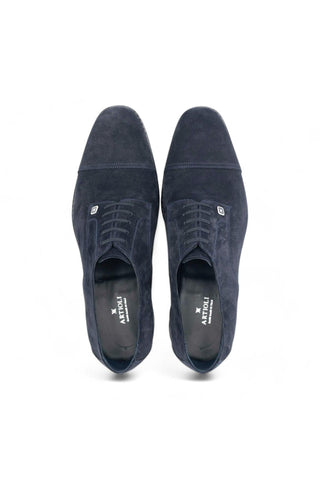 Artioli Christian Suede Cap-Toe Derby (ART1065)-AmbrogioShoes