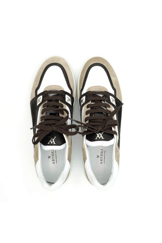 Artioli Conor Suede / Calf-Skin Leather Casual Sneaker (ART1128)-AmbrogioShoes