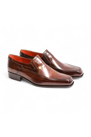 Artioli Cornelio Patina Calf-Skin Leather Loafers (ART1071)-AmbrogioShoes