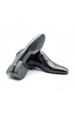 Artioli Decimo Buffalo Leather Slip-On Cap-Toe Loafers (ART1057)