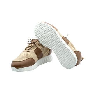 Artioli Dennis Fabric / Calf-Skin Leather Sneaker (ART1129)-AmbrogioShoes
