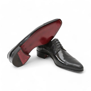 Artioli Edoardo Men's Shoes Exotic Lizard / Buffalo Derby (ART1041)-AmbrogioShoes