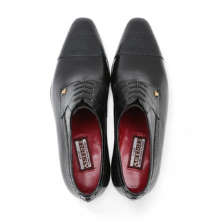 Artioli Edoardo Men's Shoes Exotic Lizard / Buffalo Derby (ART1041)-AmbrogioShoes