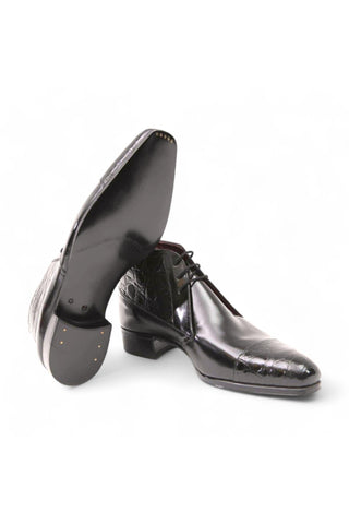 Artioli Enea Exotic Crocodile / Calf-Skin Leather Chukka Boot (ART1092)-AmbrogioShoes