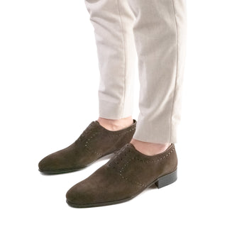 Artioli Ernesto Men's Shoes Suede Leather Oxford (ART1185)-AmbrogioShoes