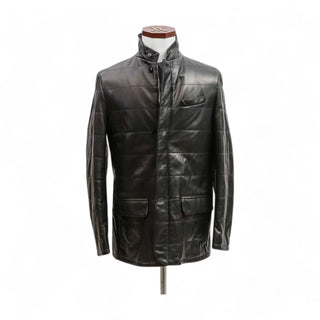 Artioli Ettore Nappa Lamb Leather / Cashmere Jacket (ARTJ1001)-AmbrogioShoes