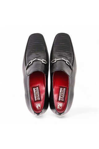 Artioli Fausto Lizard / Leather Horsebit Loafer (ART1084)