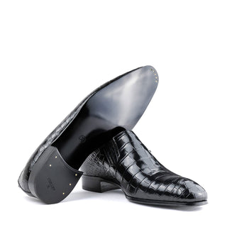 Artioli Filiberto Men's Shoes Exotic Alligator Skin Loafer (ART1204)-AmbrogioShoes