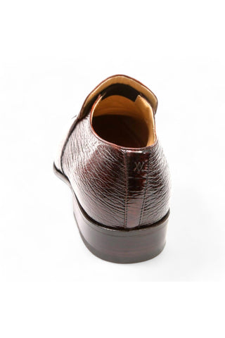 Artioli Flavio Shark-Skin Leather Horsebit Loafers (ART1012)