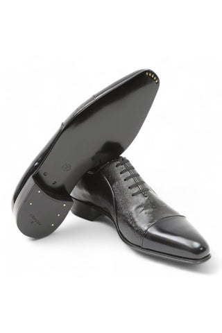 Artioli Gabriele Exotic Ostrich / Calf-Skin Leather Oxfords (ART1013)-AmbrogioShoes