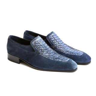 Artioli Gaetano Python / Suede Classic Loafer (ART1144)-AmbrogioShoes