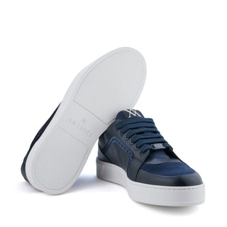 Artioli Gengis Men's Shoes Suede & Calf-Skin Leather Sneaker (ART1195)-AmbrogioShoes