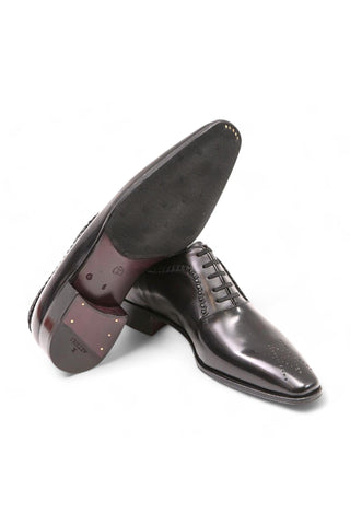 Artioli Gerardo Buffered Calf-Skin Leather Whole Cut Oxfords (ART1068)-AmbrogioShoes