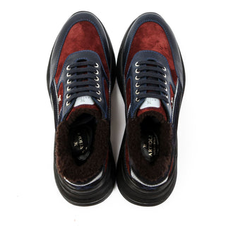 Artioli Giannis Suede / Buffalo Leather Sneaker (ART1134)-AmbrogioShoes