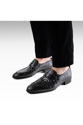 Artioli Gustavo Crocodile Skin Penny Loafer (ART1202)