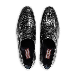 Artioli Gustavo Men's Shoes Exotic Crocodile Skin Penny Loafer (ART1202)-AmbrogioShoes