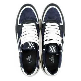 Artioli Johan Suede / Calf-Skin Leather Casual Sneaker (ART1117)-AmbrogioShoes