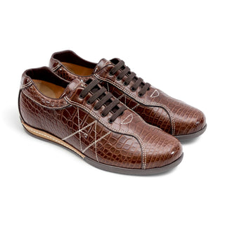 Artioli Kevin Exotic Alligator Sneaker (ART1108)-AmbrogioShoes