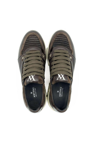 Artioli Lebron Lizard / Suede / Leather Casual Sneaker (ART1116)
