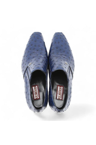 Artioli Libero Exotic Ostrich Slip-on Loafers (ART1040)-AmbrogioShoes