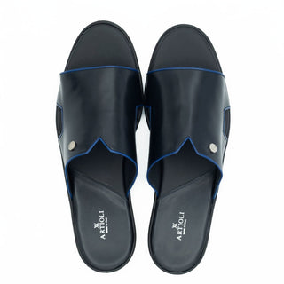 Artioli Lido Calf-Skin Leather Slip-On Sandal (ART1174)-AmbrogioShoes