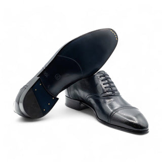 Artioli Ludovico Men's Luxury Italian Shoes Full Grain Leather Classic Cap-Toe Oxfords (ART1064)-AmbrogioShoes