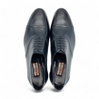 Artioli Ludovico Men's Luxury Italian Shoes Full Grain Leather Classic Cap-Toe Oxfords (ART1064)-AmbrogioShoes