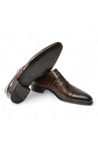 Artioli Luigi Calf-Skin Leather Cap-Toe Formal Oxfords (ART1019)-AmbrogioShoes