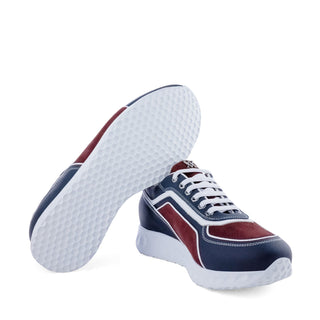 Artioli Marcell Calf-Skin Leather & Deer-Skin Sneaker (ART1198)-AmbrogioShoes