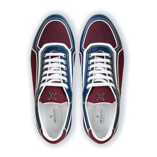 Artioli Marcell Calf-Skin Leather & Deer-Skin Sneaker (ART1198)-AmbrogioShoes