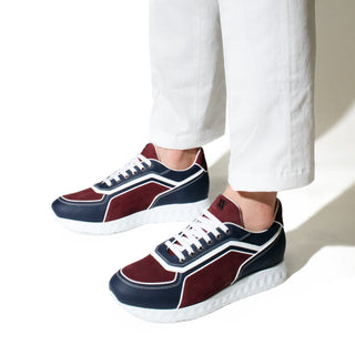 Artioli Marcell Men's Shoes Calf-Skin Leather & Deer-Skin Sneaker (ART1198)-AmbrogioShoes