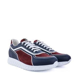 Artioli Marcell Men's Shoes Calf-Skin Leather & Deer-Skin Sneaker (ART1198)-AmbrogioShoes