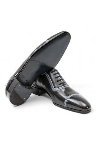 Artioli Mario Kangaroo / Buffalo Leather Formal Cap-Toe Oxfords (ART1022)