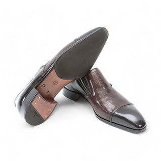 Artioli Moreno Men's Luxury Italian Shoes Calf-Skin Leather Cap-Toe Formal Loafers (ART1024)-AmbrogioShoes