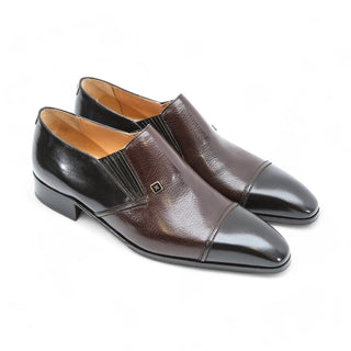 Artioli Moreno Men's Shoes Calf-Skin Leather Cap-Toe Formal Loafers (ART1024)-AmbrogioShoes