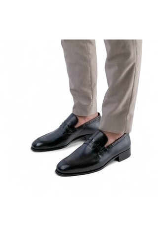 Artioli Narciso Crocodile Skin & Leather Penny Loafer (ART1184)
