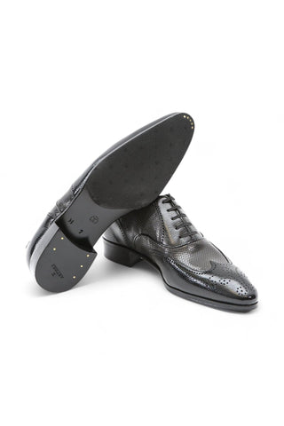 Artioli Nicola Perforated Kangaroo / Leather Oxfords (ART1026)