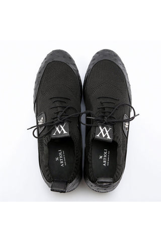 Artioli Olivier Fabric / Ostrich Skin Casual Sneaker (ART1154)-AmbrogioShoes