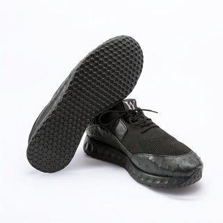 Artioli Olivier Men's Shoes Fabric / Ostrich Skin Casual Sneaker (ART1154)-AmbrogioShoes