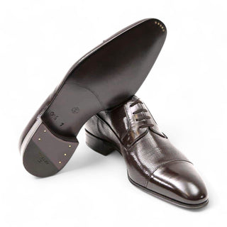 Artioli Orlando Men's Luxury Italian Shoes Perforated Kangaroo Derby (ART1074)-AmbrogioShoes