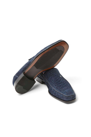 Artioli Orosei Nubuck Crocodile Slip-On Loafer (ART1099)-AmbrogioShoes