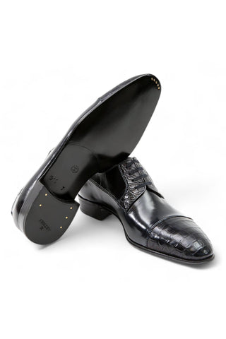 Artioli Oscar Alligator / Kangaroo Leather Derby (ART1028)-AmbrogioShoes