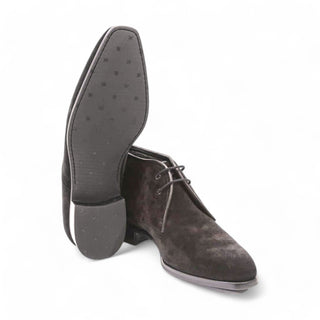 Artioli Paride Men's Luxury Italian Handmade Italian Shoes Suede Leather Chukka Boot (ART1093)-AmbrogioShoes