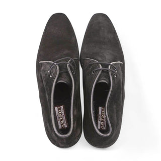 Artioli Paride Men's Luxury Italian Handmade Italian Shoes Suede Leather Chukka Boot (ART1093)-AmbrogioShoes