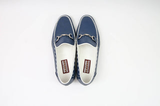 Artioli Presicce Royal Blue Deer & White Kangaroo Casual Shoe