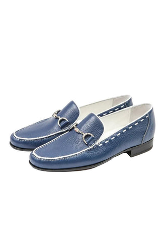 Artioli Presicce Royal Blue Deer & White Kangaroo Casual Shoe