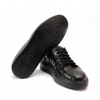 Artioli Rade Men's Shoes Alligator Skin / Calf-Skin Leather Casual Sneaker (ART1153)-AmbrogioShoes