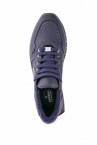 Artioli Ragnar Sneaker - Blue Night Rubberized Deer